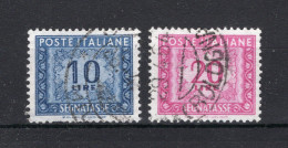 ITALIE Yt. T81/82° Gestempeld Portzegels 1955-1956 - Impuestos
