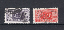 ITALIE Yt. CP77/78° Gestempeld Postcolli 1956-1966 - Pacchi Postali