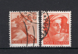ITALIE Yt. 827/828° Gestempeld 1961 - 1961-70: Usati