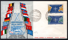 ITALIE Yt. 781/782 FDC 1959 - FDC