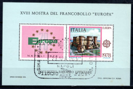 ITALIE XVIII Stamp Exibition EUROPA 1978 - Blokken & Velletjes