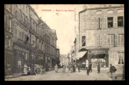 55 - VERDUN - PLACE ET RUE MAZEL - EDITEUR DEBERGUE - Verdun