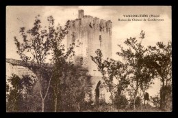 55 - VAUCOULEURS - RUINES DU CHATEAU DE GOMBERVAUX  - Other & Unclassified