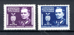 JOEGOSLAVIE Yt. 416/417 MNH 1945 - Ungebraucht