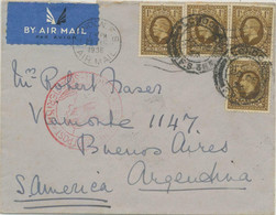GB 1936 South Atlantic Catapult Airmail DLH L 205 LONDON - BERLIN - BUENOS AIRES - Storia Postale