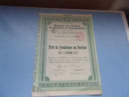 Banque De L'union De France Et D'argentine (1912) - Altri & Non Classificati