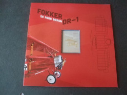 Fokker DR-1 De Rode Baron  Zilverzegel In Mapje - Airplanes