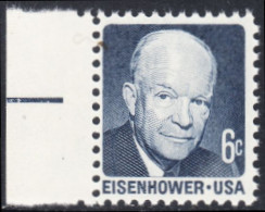 !a! USA Sc# 1393 MNH SINGLE W/ Left Margin (a1) - Dwight D. Eisenhower - Unused Stamps
