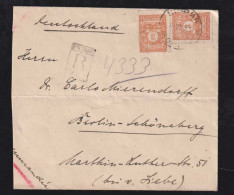 Bulgaria 1924 Registered Cover To BERLIN SCHÖNEBERG Germany - Cartas & Documentos