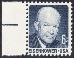!a! USA Sc# 1393 MNH SINGLE W/ Left Margin (a2) - Dwight D. Eisenhower - Unused Stamps