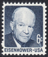 !a! USA Sc# 1393 MNH SINGLE (a2) - Dwight D. Eisenhower - Ungebraucht