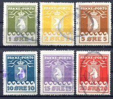 Z3784 GROENLANDIA 1916 Pacchi Postali CU 4-9, Serie Completa Usata, Valore Di Catalogo € 500, Ottime Condizioni - Paquetes Postales