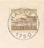 Norge Norway Lom Stavkirke Cachet Halden - Brieven En Documenten