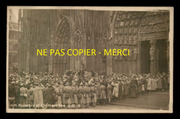 67 - STRASBOURG - CEREMONIE DU 9 DECEMBRE 1918 - MM POINCARE ET CLEMECEAU DEVANT LA CATHEDRALE - Strasbourg