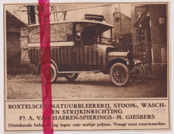 Pub Reclame - Boxtel - Was & Strijk, Van Haeren, Spierngs & Giesbers - Orig. Knipsel Coupure Tijdschrift Magazine - 1925 - Advertising