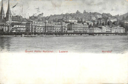 Postcard Switzerland Luzern Grand Hotel National - Lucerna
