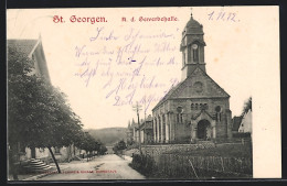 AK St. Georgen / Schwarzwald, Partie An Der Gewerbehalle  - Other & Unclassified