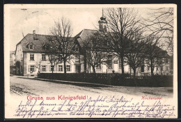 AK Königsfeld / Baden, Strassenpartie Mit Kirchensaal  - Baden-Baden