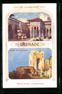 Postal Granada, Porte Du Judgement, Chocolat Lombart  - Granada