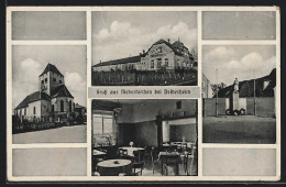 AK Niederkirchen / Deidesheim, Gasthaus Winzerverein, Kriegerdenkmal  - Deidesheim