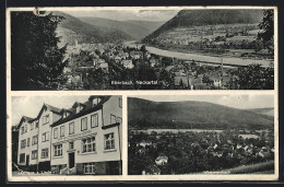 AK Eberbach / Neckar, Gasthaus Zur Linde G. Münch, Ortsansicht Mit Neckar, Ortsansicht Wimmersbach  - Eberbach