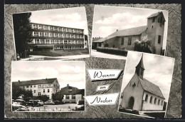 AK Wernau / Neckar, Neues Schulhaus, Jugendhaus St. Antonius, Kirche  - Other & Unclassified