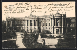 AK Berlin, Opernplatz, Königliche Bibliothek Im Sonnenschein  - Mitte