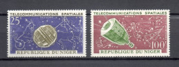 NIGER  PA  N° 36 + 37     NEUFS SANS CHARNIERE  COTE 2.50€  ESPACE TELECOMMUNICATIONS  VOIR DESCRIPTION - Níger (1960-...)