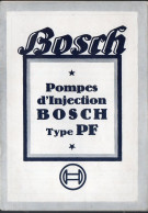 (documentation Technique) Catalogue  BOSCH Pompes D'injection  (M6537) - Publicités