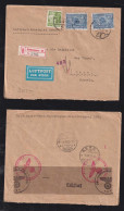 Dänemark Denmark 1942 Censor Registered Airmail Cover KOPENHAVN X BERN Switzerland - Cartas & Documentos