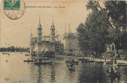 95 - Enghien Les Bains - Le Casino - Animée - Canotage - CPA - Oblitération Ronde De 1911 - Voir Scans Recto-Verso - Enghien Les Bains