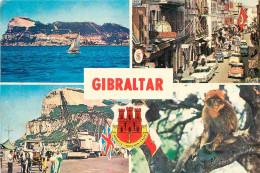 Gibraltar - Multivues - Singes - Blasons - Automobiles - CPM - Voir Scans Recto-Verso - Gibilterra