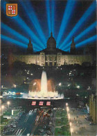 Espagne - Espana - Cataluna - Barcelona - Fonts I Palau Nacional De Montjuïc - Fontaines Et Palais National De Montjuïc  - Barcelona