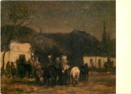 Art - Peinture - Maksymilian Gierymski - Powstancy Przed Dworkiem W Nocy Ok. 1872 - Chevaux - CPM - Carte Neuve - Voir S - Paintings