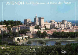 84 - Avignon - Pont Saint Benezet Dit Pont D'Avignon - Petit Palais - Notre Dame Des Doms - Palais Des Papes - Carte Neu - Avignon