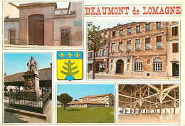 82 - Beaumont De Lomagne - Multivues - Blasons - Flamme Postale De Auch - CPM - Voir Scans Recto-Verso - Beaumont De Lomagne