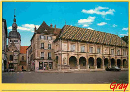 70 - Gray - L'Eglise Notre Dame - L'Hotel De Ville - CPM - Voir Scans Recto-Verso - Gray
