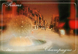 51 - Reims - Fontaine Et Rue Piétonne - CPM - Carte Neuve - Voir Scans Recto-Verso - Reims