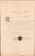 Licență Greco-catolică De Căsătorie 1891 Comloșu Mare Olografă De Preot Laurean Luca A2511N - Sammlungen