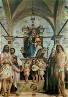 Art - Peinture Religieuse - Vicenza - Pinacoteca - La Vierge Sur Trone Avec L'Enfant Les Saints Jean Barthelemy Fabien E - Gemälde, Glasmalereien & Statuen