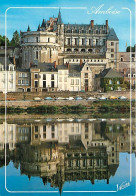 37 - Amboise - Le Château - La Tour Des Minimes - Le Logis Du Roi Et Leurs Reflets Dans La Loire - Carte Neuve - CPM - V - Amboise