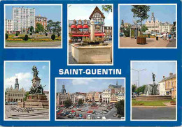 02 - Saint Quentin - Multivues - Automobiles - CPM - Voir Scans Recto-Verso  - Saint Quentin