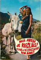 Animaux - Anes - Carte Humoristique - Femme Sexy - CPM - Voir Scans Recto-Verso - Donkeys