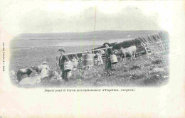 12 - Aveyron - Arrondissement D'Espalion - Départ Pour Le Buron - Animée - Rare - CPA - Etat Légèrement écornée En Bas à - Otros & Sin Clasificación