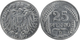 ALLEMAGNE - 1911 - 25 Pfennig - München (D) - 506 109 Ex, - QUALITE - 20-013 - 25 Pfennig