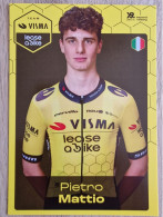 Card Pietro Mattio - Team Visma-Lease A Bike Development - 2024 - Cycling - Cyclisme - Ciclismo - Wielrennen - Cycling