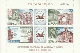 ESPAGNE - BLOC N°27 ** (1980)  "Espamer'80" - Blocks & Kleinbögen