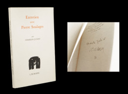 [ENVOI DEDICACE] JULIET (Charles) / SOULAGES (Pierre) - Entretien Avec Pierre Soulages. 1/50. - Signierte Bücher