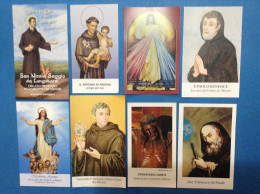 Lotto Da 8 Santini Holy Card Image Pieuse Tutti Differenti - Devotion Images