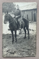 Belgisch Militair Te Paard - FRANCKX Jozef (°1894 Heverlee) - 14 X 9 Cm. - Oorlog, Militair